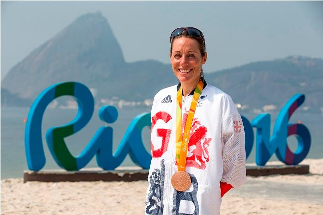 Two bronze medals for Helena Lucas in the 2.4mR - Rio Paralympic Sailing Competition © Richard Langdon/British Sailing Team
